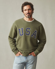 unisex relaxed french terry usa crew